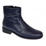 Ghete barbati office elegante din piele naturala cu fermoar Bleumarin TANCABL